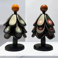 一棵树隔热垫现货实木防烫餐垫创意餐台垫碗垫杯垫圣诞树隔热垫