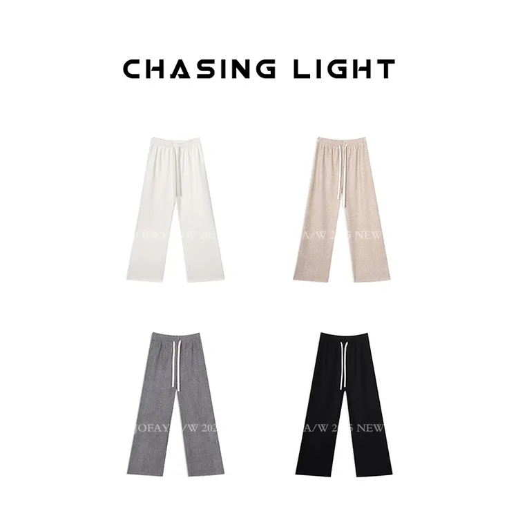 【CHASINGLIGHT】|团宠裤|松紧腰纯色休闲裤一条过冬的裤子加绒加厚