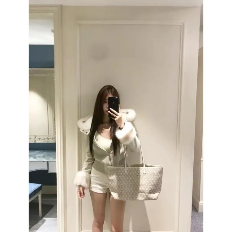 *尹千金*【北欧雪镜】麂皮短款复古连帽外套高级感百搭秋冬W257356