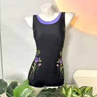 【升级】【重工刺绣】连体平角显瘦遮肚速干游泳馆专用游泳衣