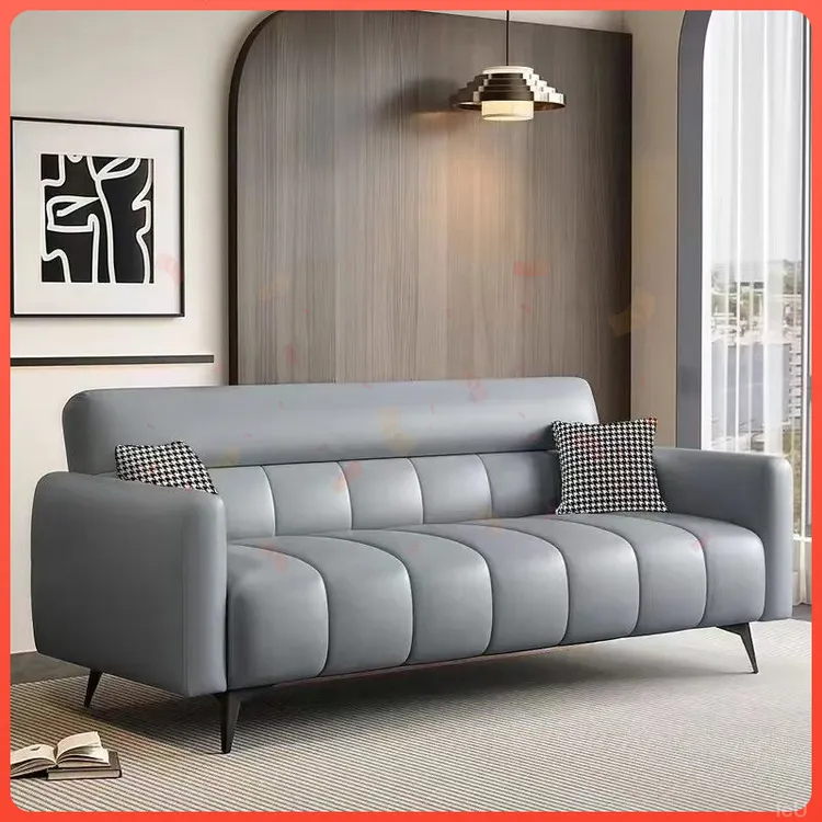猫爪皮沙发小户型客厅折叠沙发床两用出租房现代科技布多功能简约