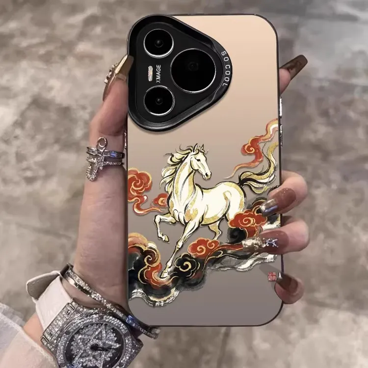 天马祥云适用华为pura80手机壳p70新款小众高级p60硅胶ultra全包