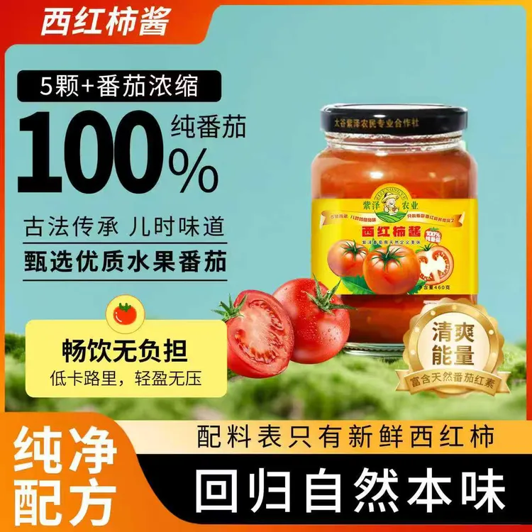 山西特产西红柿酱 460×4瓶 零添加 