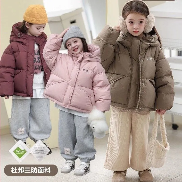 2025新款儿童秋冬加厚羽绒服中小童宝宝保暖男女外套韩版