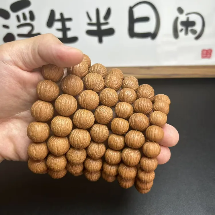 四大名核原皮猴头核桃手串全品无暇(直播间一物一拍)请勿私自下单