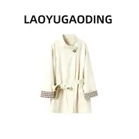 【LAOYUGAODING】高品质-6020复古港风女装秋季极简风时尚风衣