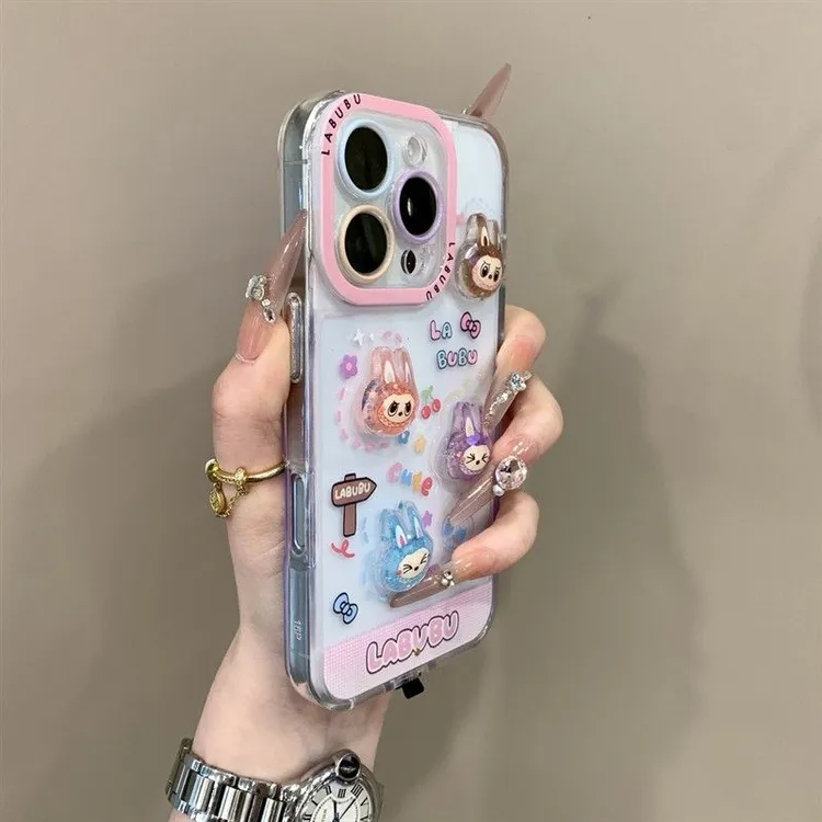 来电闪彩色网红适用苹果16promax手机壳15ori可爱14网红13/12女