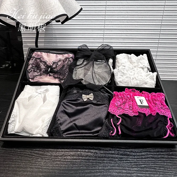 六件组合装混搭款高端组合2025新款蕾丝冰丝蝴蝶结性感内裤女