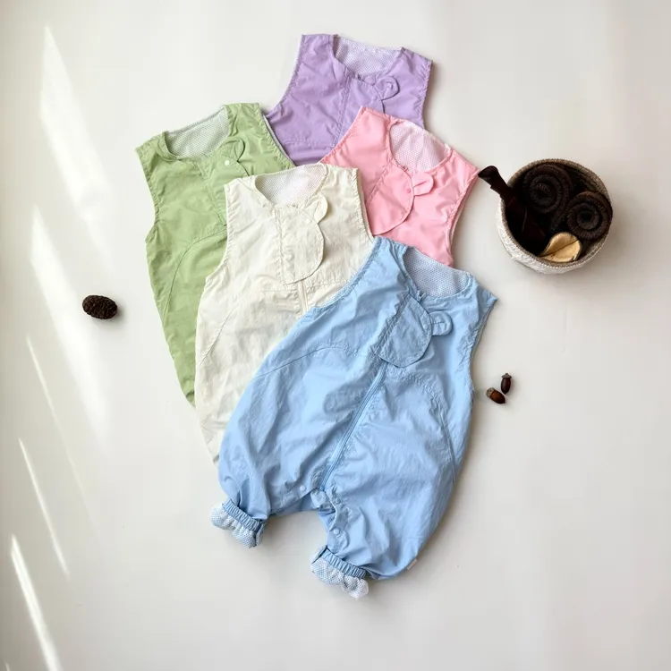 【小小添衣】婴儿小熊冲锋衣背带裤连体衣可开档设计宝宝时尚可爱