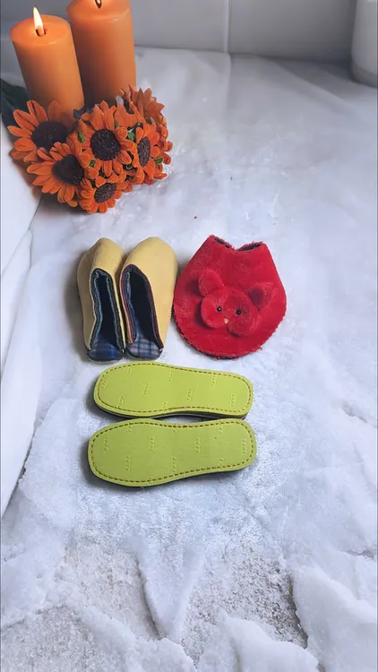 尺码40--41手工保暖棉拖鞋材料包买六双送一双