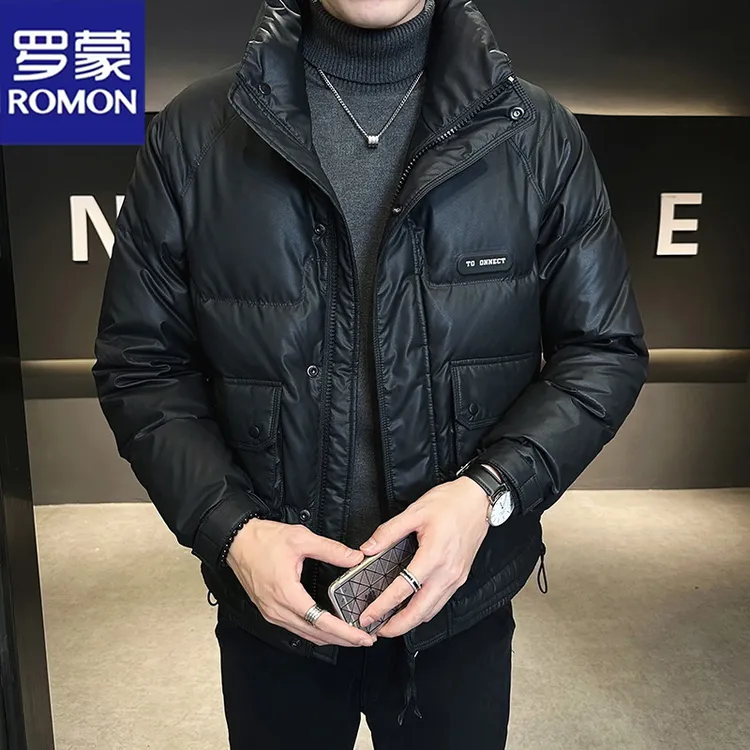 Romon/罗蒙冬季爆款绒丝户外防风防水防寒新款保暖加厚羽服冬装袄