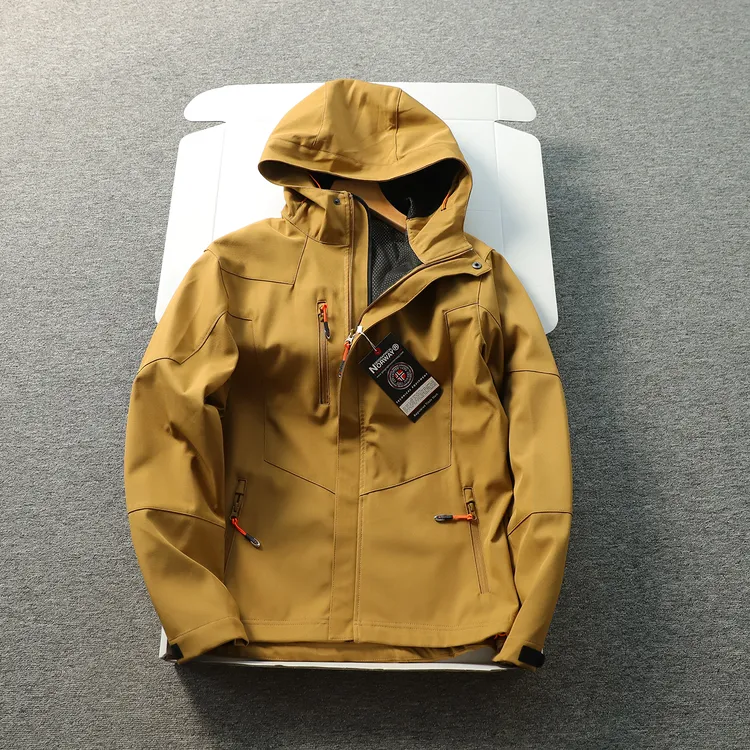 挪威户外高端 男士战术软壳冲锋衣 防风防水透气
