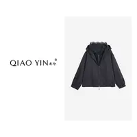 QIAO YIN"外套“时尚气质短款百搭休闲简约长袖外套QY28434