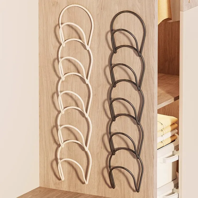 挂帽子收纳整理神器免打孔包包围巾多层衣架衣柜门后衣帽挂钩收纳