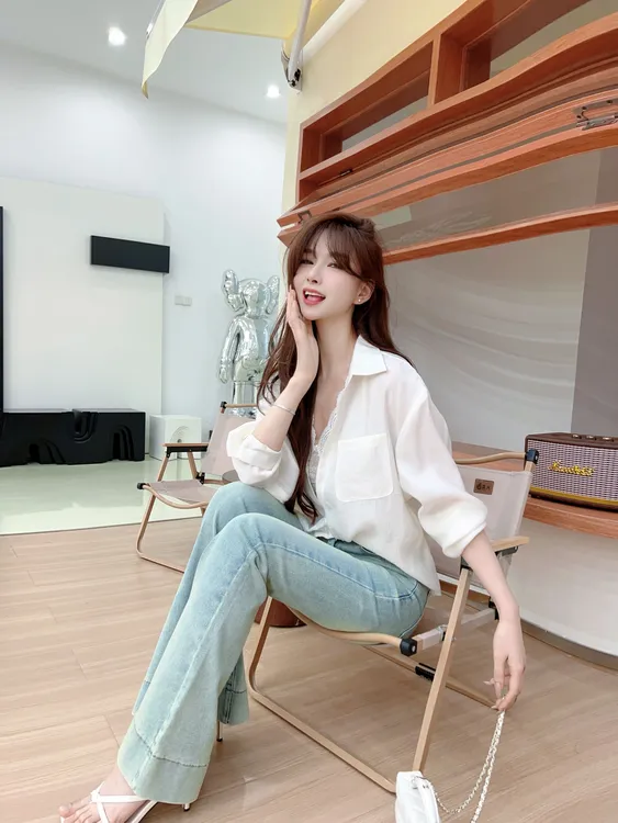 【叠穿蕾丝】法式高级感衬衫➕水绒蕾丝背心两件套#8527