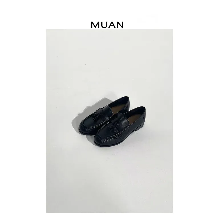 木岸MUAN:《小鳄鱼乐福鞋》定制高级法式乐福鞋百搭单鞋女LL-36-10
