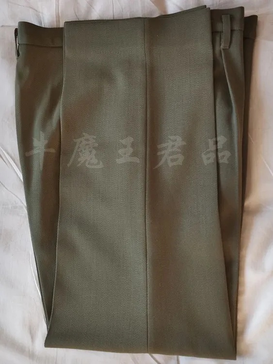 牛魔王君品87款男士中老年冬季毛料马裤呢尼男裤黄毛料裤宽松版型