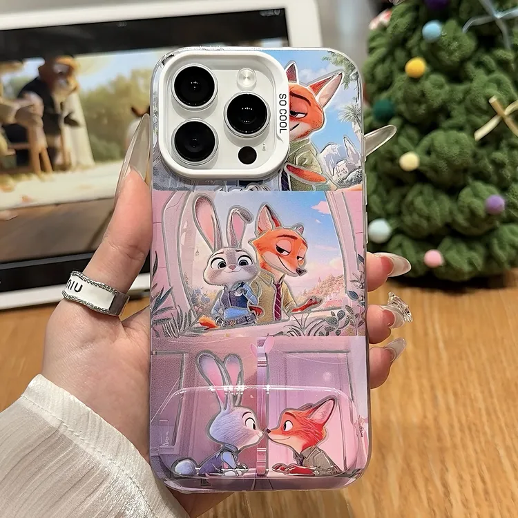 雅天立朱迪尼克三宫格支架适用苹果17/15手机壳16华为vivoppo小米