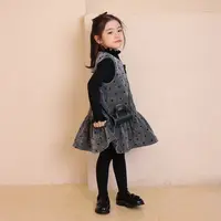 【饭饭】YAMIO杨梅家2025冬季新款儿童装女童加绒背心裙CF4074