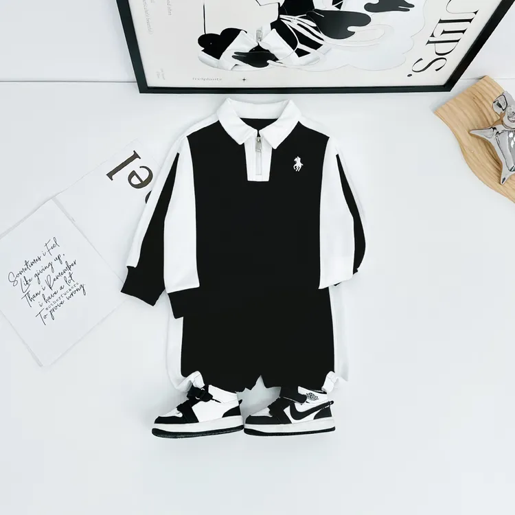 男童套装2025新款中大儿童秋季两件套时尚潮 WG28514悠悠童话童装