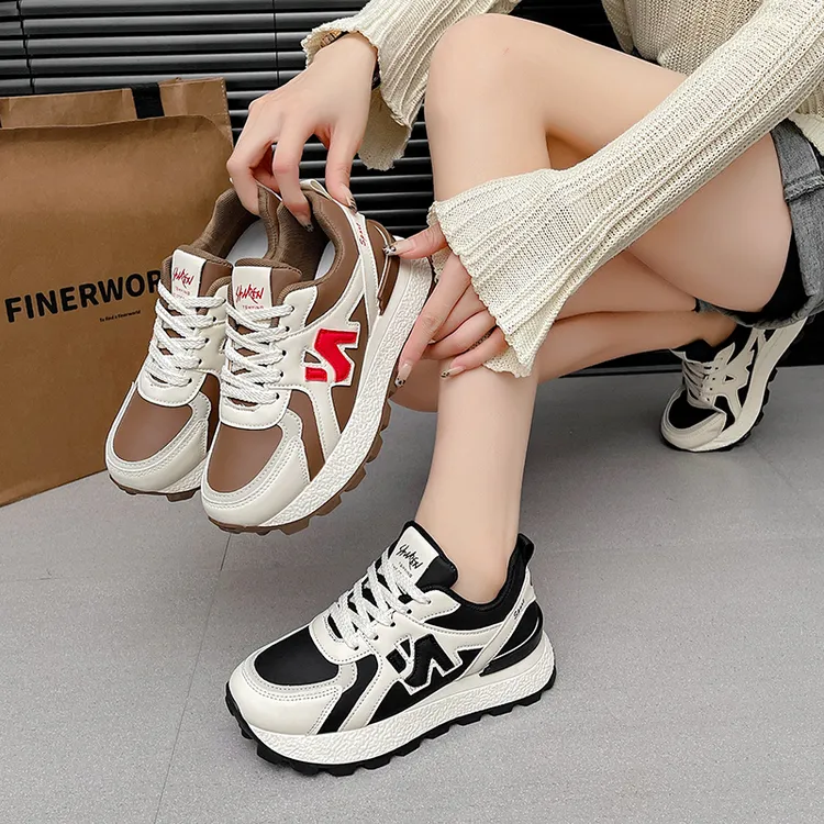 轻便春秋季休闲鞋百搭厚底休闲时尚阿甘鞋爆款老爹鞋女6363