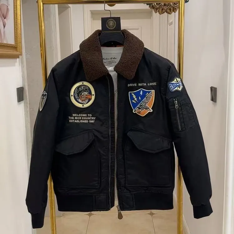  2025秋冬季新款潮流时尚加厚防寒服保暖外套9218