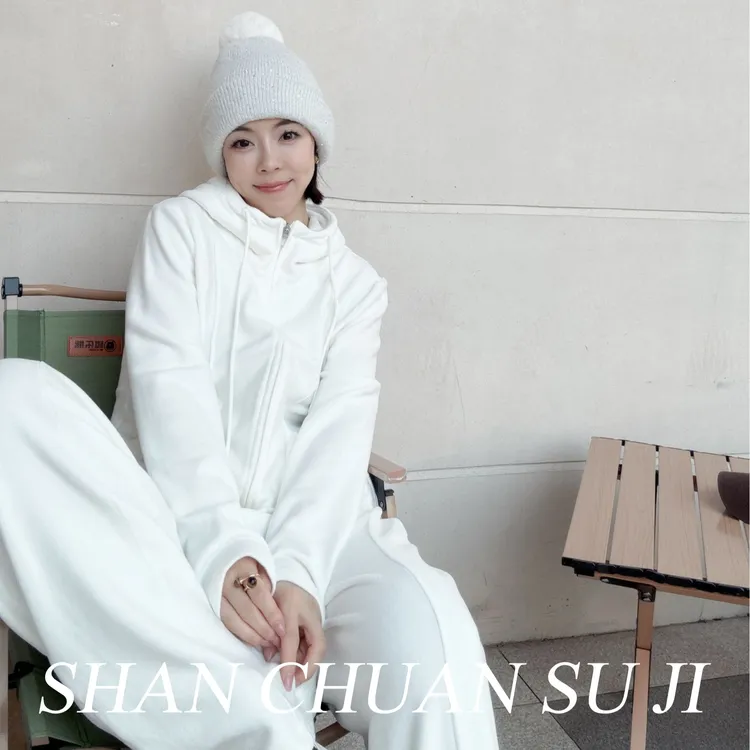 【断码不加单】【大地初雪】秋冬双面绒显瘦拉链连帽卫衣T2501