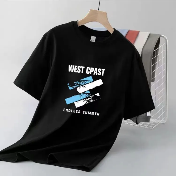 t恤夏季学生潮流半袖夏季嘻哈宽松印花T恤上衣休闲男装