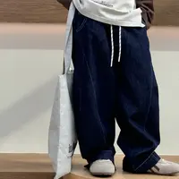 vilimama2025秋款童装蓝裤亲子直筒裤子牛仔裤25510男童