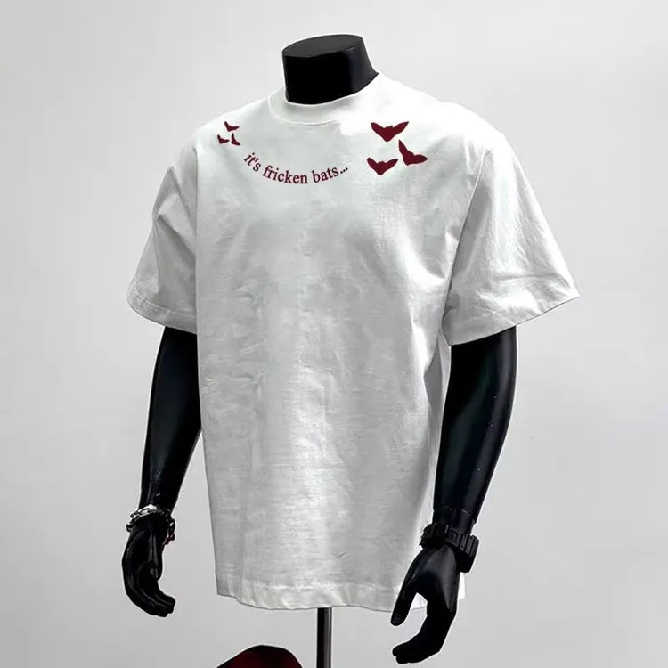 废土风简约字母男女学生宽松透气短袖情侣T恤上衣打底衫ins夏潮流