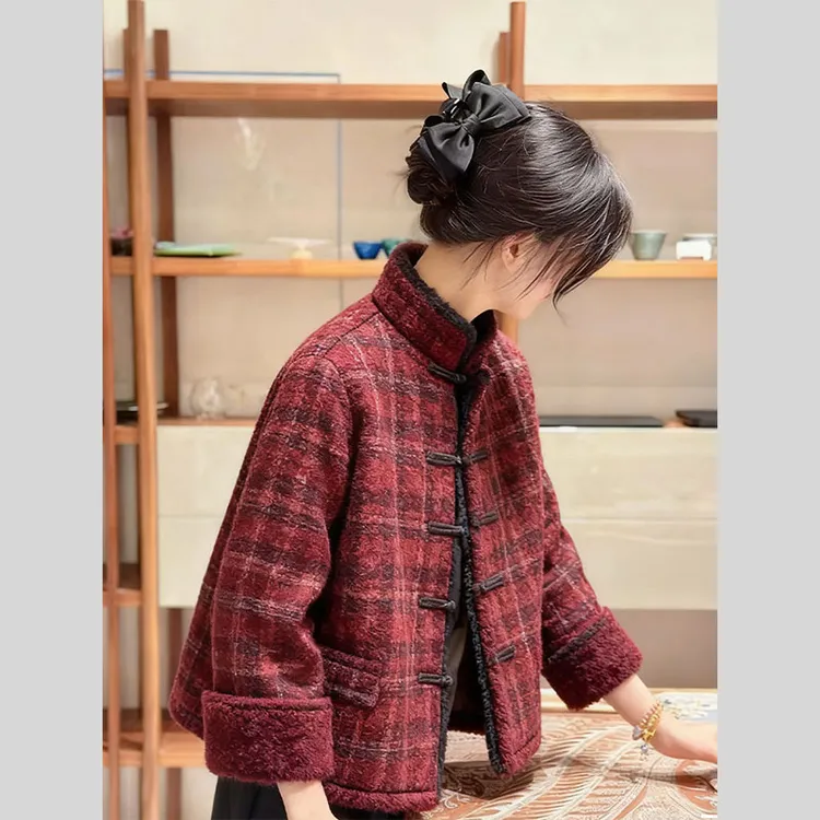 新中式国风巨好看外套2025年冬季新款今年流行爆款复古超火上衣女