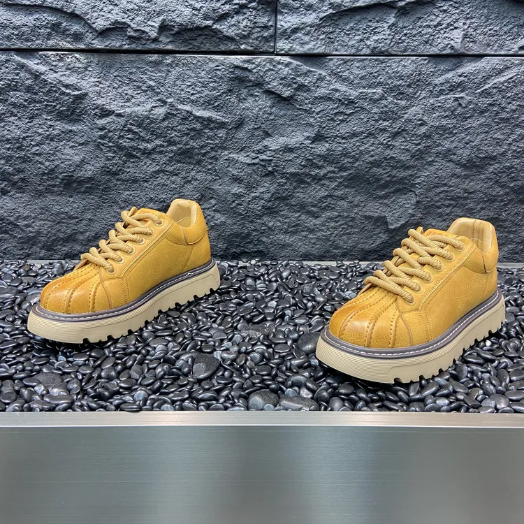 高级感大头鞋男冬季新款加绒保暖棉鞋贝壳头马丁鞋男士低帮休闲鞋