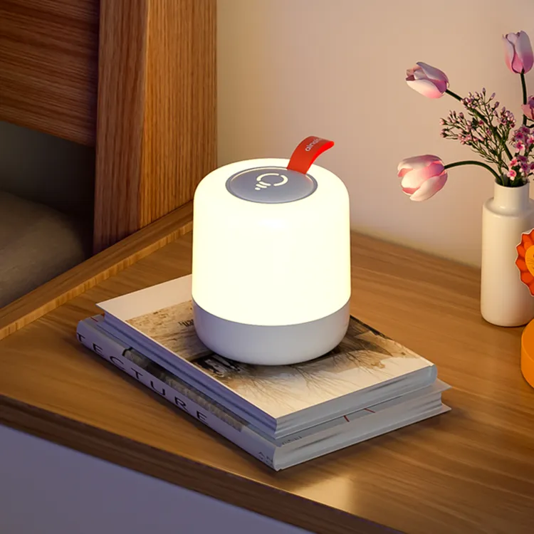 创意简约现代充电小夜灯婴儿喂奶床头柔光护眼触摸伴睡氛围小台灯