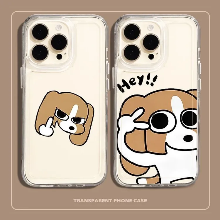 比格多栋手机壳适用苹果16小狗iPhone15暹罗厘普趣味创意搞怪卡通