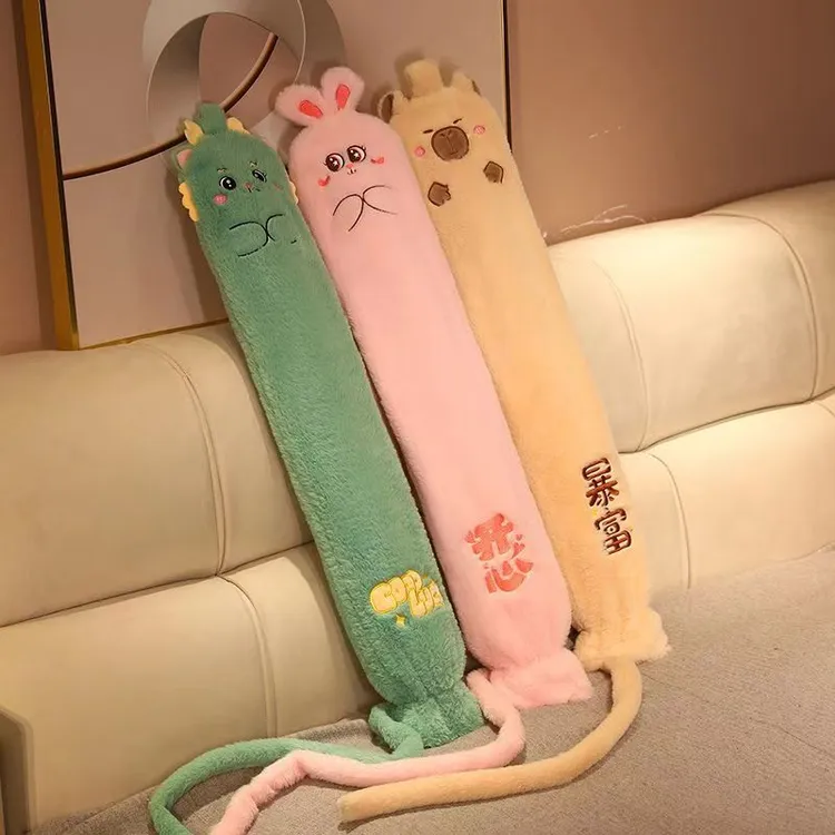 【Jane精选】新疆西藏包邮注水可爱卡通长条热水袋灌水加长热水袋暖手暖脚居家