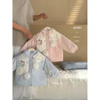 釉兮·25冬～毛绒小狗连帽外套K2966（汉服童装）