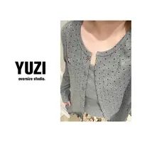 灰色波点打底吊带两件套NY00060