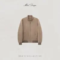 MBNL-F「冬日暖羊」秦磊男装冬款美丽诺羊毛立领夹克外套LL-WWT0030