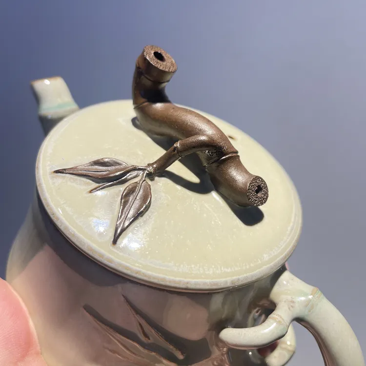 竹段手工壶《绿玉君》