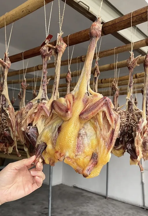 东陂自然风香腊鸡咸香腊香味手工腌制约1.2斤风干爽口鸡