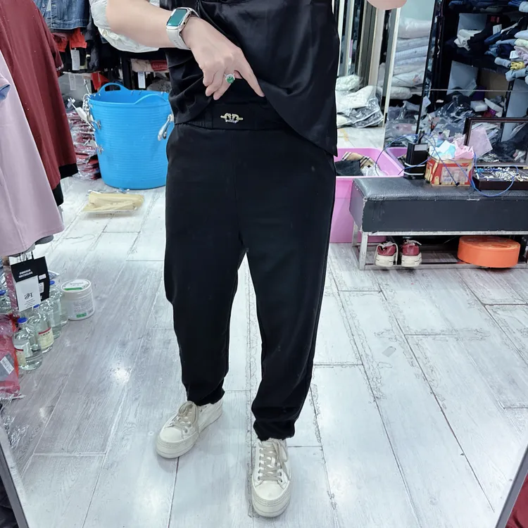 优质松紧腰百搭小哈伦高弹力休闲裤8221品