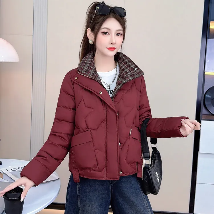 时尚加厚棉衣女小个子短款棉服2025冬季洋气时髦显瘦保暖棉袄外套