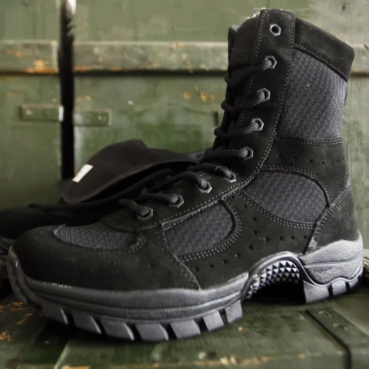 户外棕色夏季作战靴透气软底登山鞋高帮作训鞋防沙徒步沙漠靴正宗