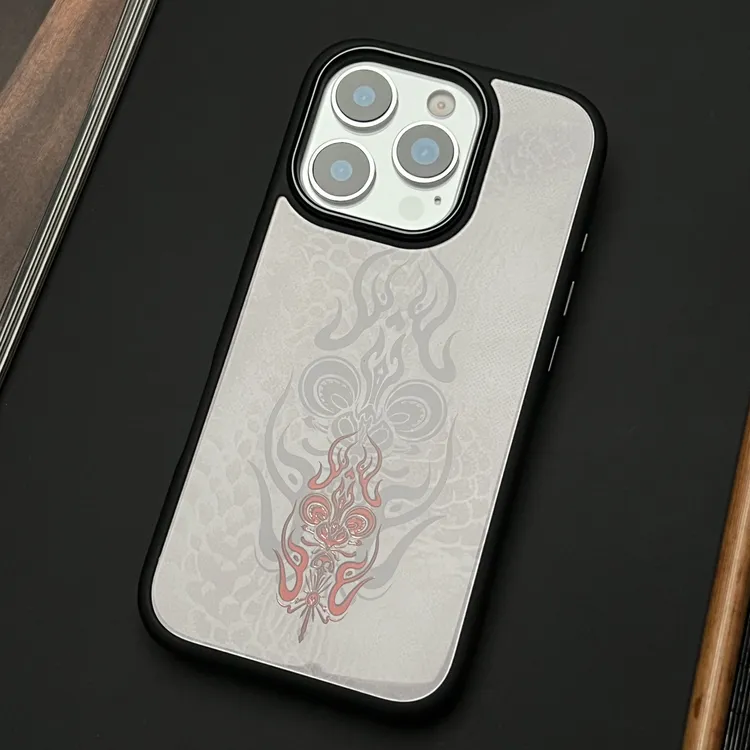 ⌈十二生肖鎏红系列⌋新中式适用于苹果系列手机壳小众高级感16pro