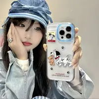 292K可爱斑点狗适用苹果iphone小米15防摔vivo华为oppo手机壳女