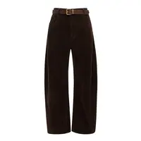 【商场同款新品】dzzit地素休闲裤25冬棉质灯芯绒阔腿裤女3J4Q4019W