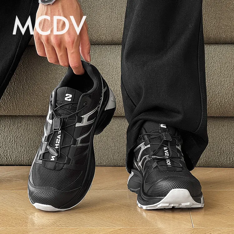 男鞋夏透气2025新款运动休闲鞋潮牌高端网面徒步鞋小众户外登山鞋