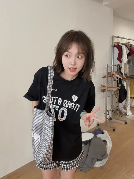 复古美式短袖057