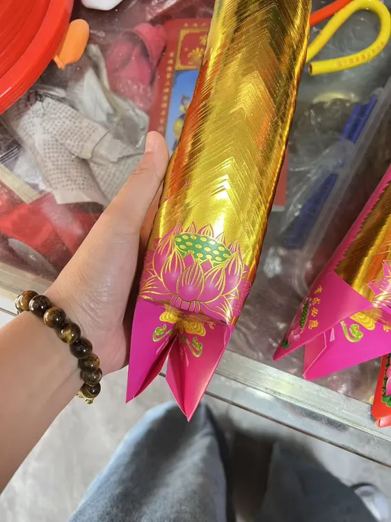 硬卡纸双面印花折莲花聚宝盆手工折纸莲花纸中秋赏月用品