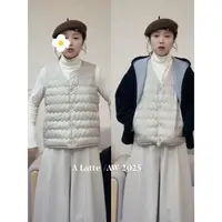 ALatte：羽绒马甲/  90绒！ 可变领型 内外两穿马甲